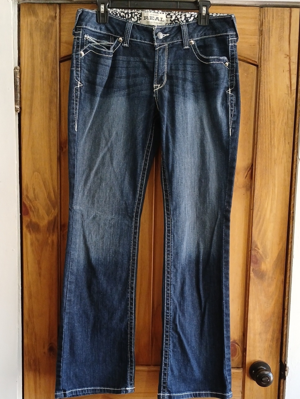 Ariat Women's R.E.A.L. Low Rise Rosy Whipstitch Boot Cut Jeans - 32R